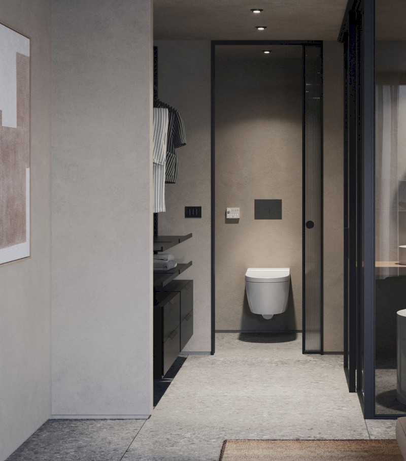 WCLEAN závěsné WC Swirlflush s integrovaným elektronickým bidetem, bílá dual-mat 7418K09