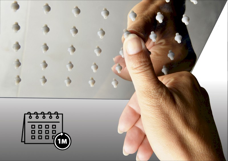 MOLA termostatický sprchový panel 210x1300mm, bílá 80365