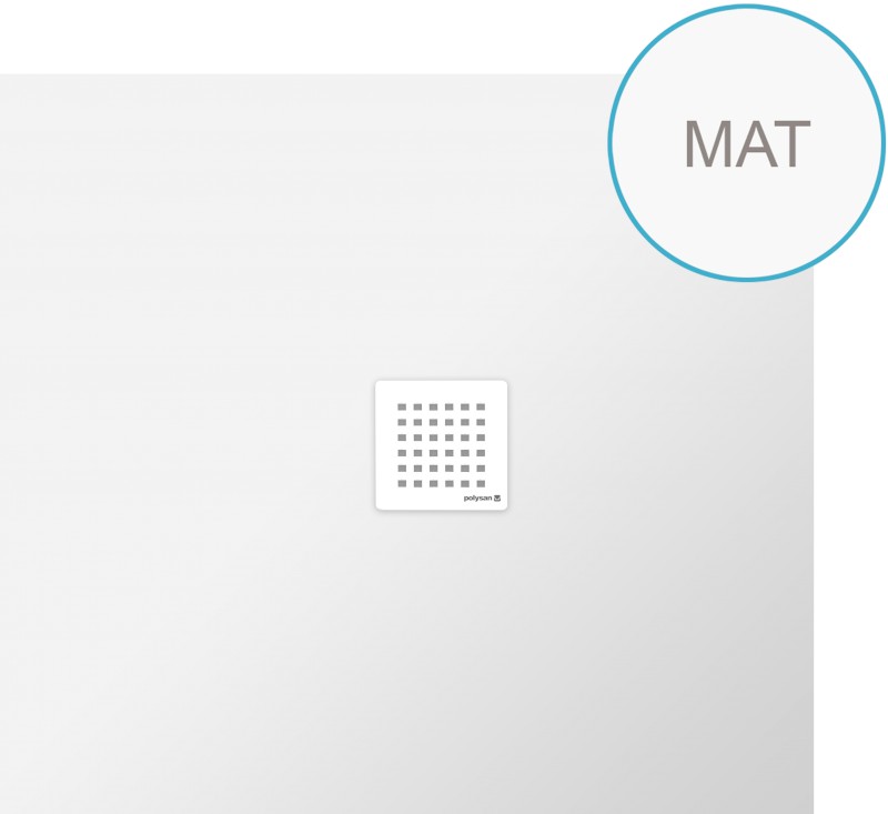 FLEXIA vanička z litého mramoru s možností úpravy rozměru, 110x100cm, bílá mat 72922MAT