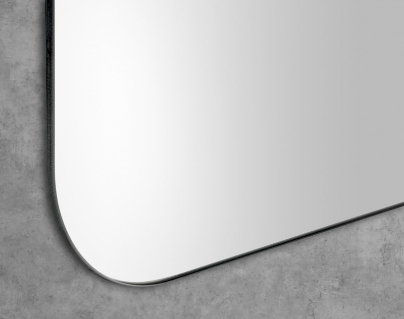 ISHAPE zrcadlo s broušenou hranou 50x90cm, zakulacené rohy, CU free AG495