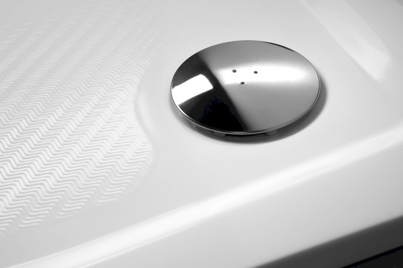 ERIKA sprchová vanička z litého mramoru, čtvrtkruh 90x90cm, R550, bílá GC559