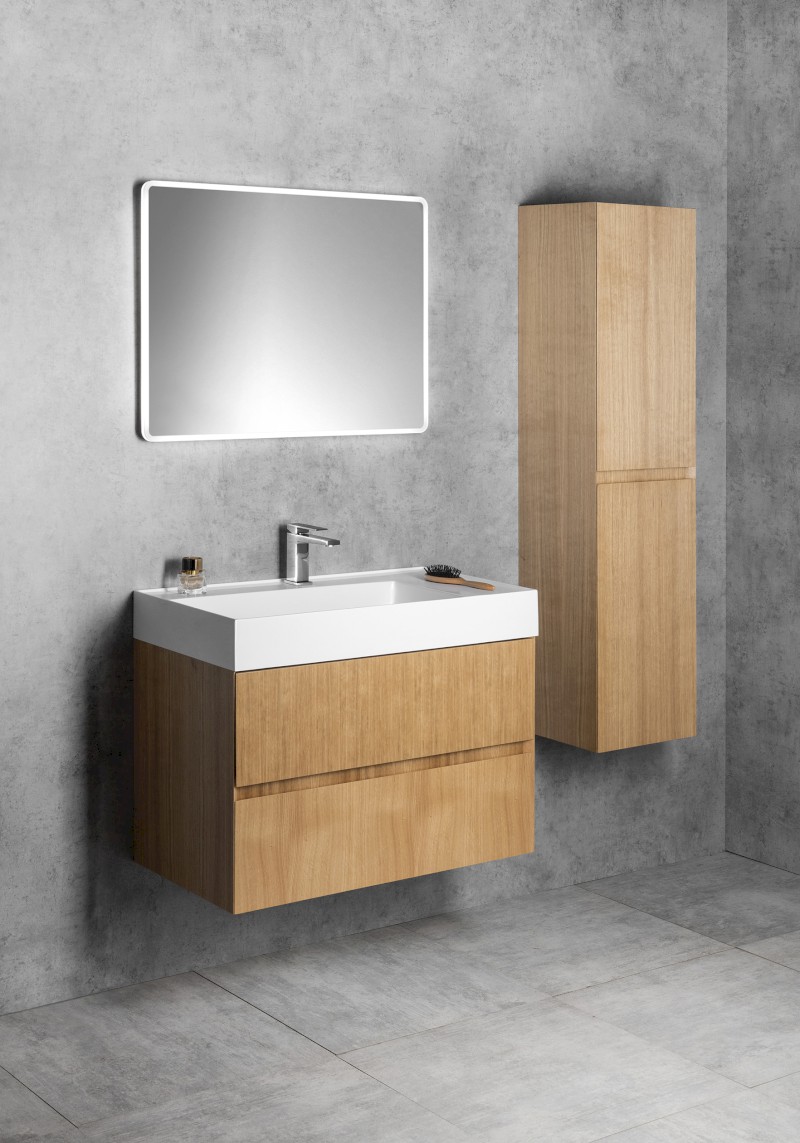 FILENA vysoká skříňka 35x140x30cm, dub FID3540D