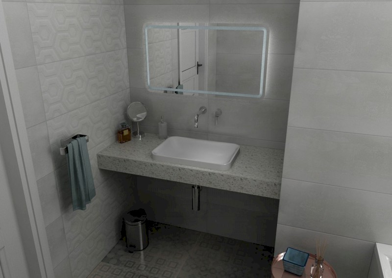 TAILOR rockstone deska 140x50 cm, provedení límce F TR140F