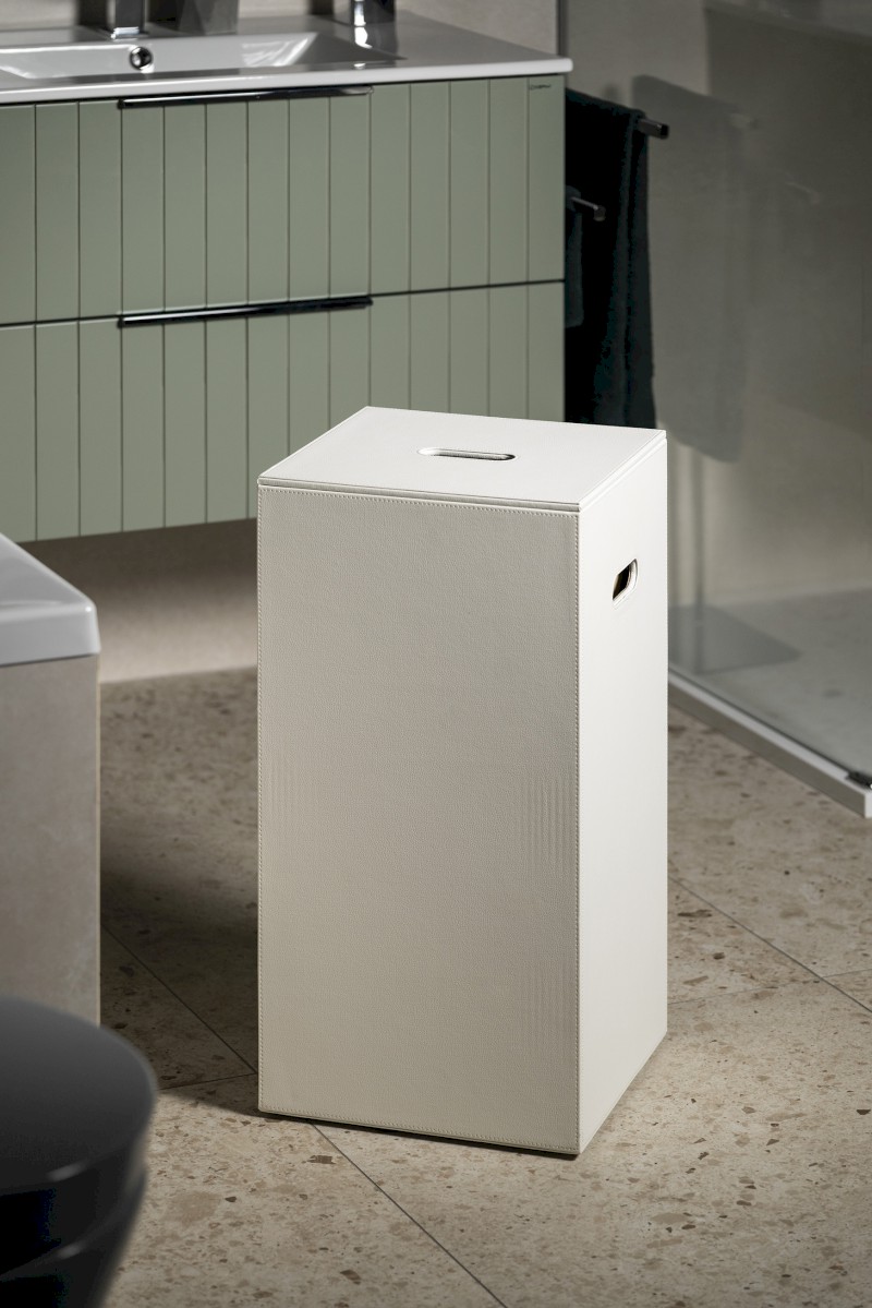 LUXURY koš na prádlo 30x61,8x30cm, bílá 103602