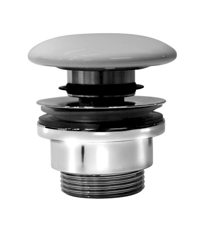 GSI umyvadlová výpust 5/4“, click-clack, keramická zátka, 5-65mm, bílá mat PCS09