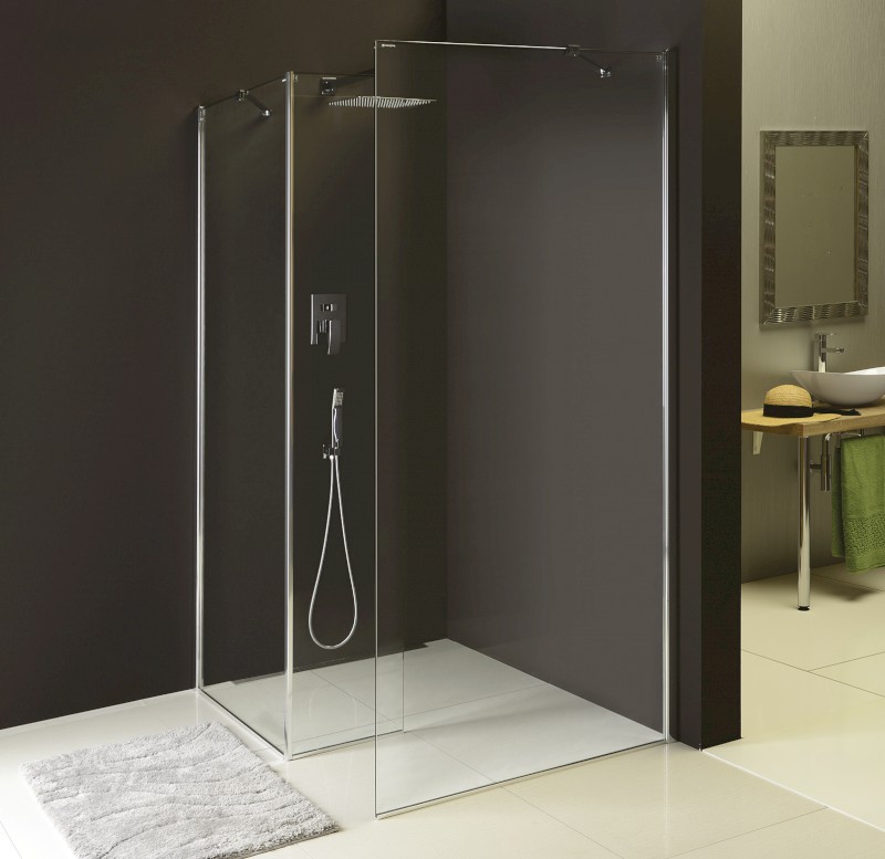 MODULAR SHOWER pevný panel k instalaci na stěnu modulu MS2, 400 mm, levý MS2B-40L