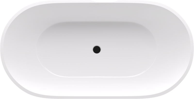 REDUTA volně stojící vana litý mramor 150x75x58cm, bílá/šedá mat 71843.32