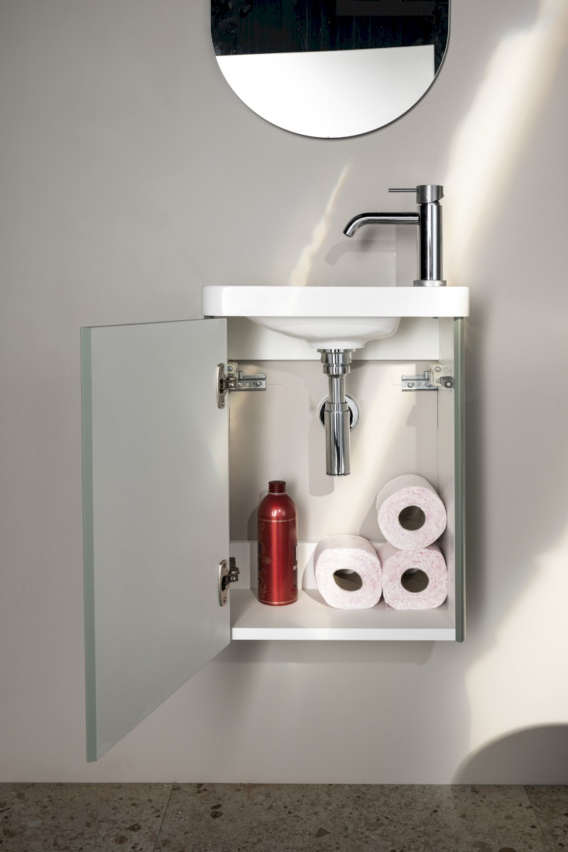 ZORBA umyvadlová skříňka 39x50x21,5cm, bílá lesk LT113-3030