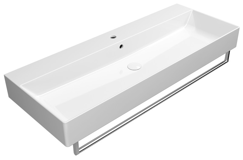 KUBE X keramické umyvadlo 120x47cm, bílá ExtraGlaze 9424111