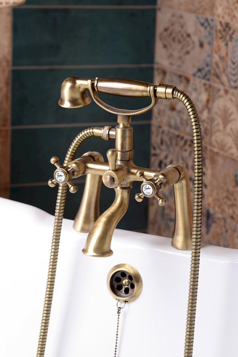 ANTEA nástěnná vanová baterie kompletní, bronz 3016