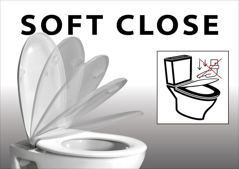 WC sedátko, SLIM, Soft Close, bílá mat MS76SN09