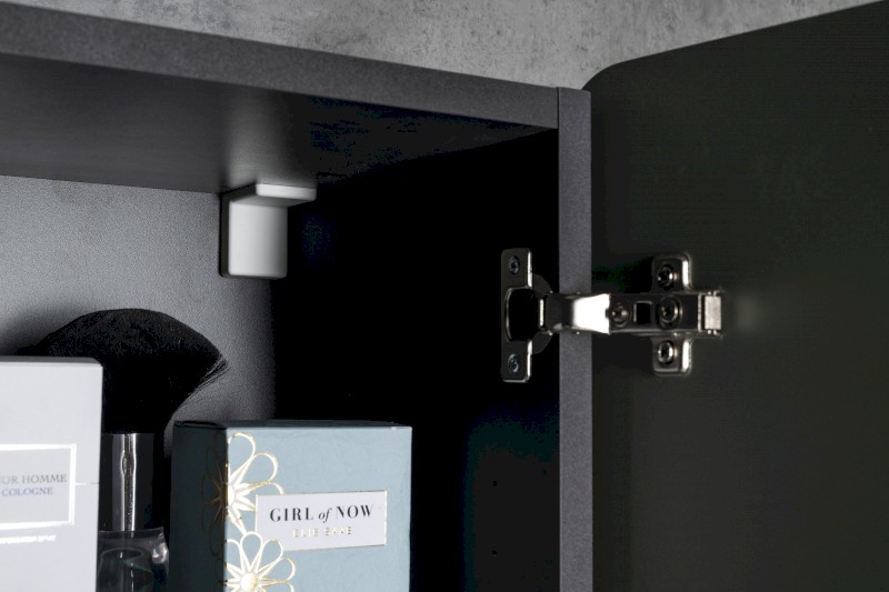 KERALA skříňka vysoká 38x143x32cm, 2x dvířka, levá/pravá, siena/antracit matný KR350-4234