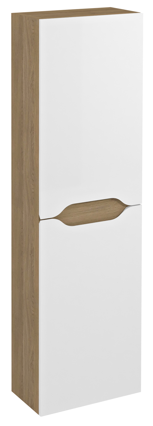 WAVE skříňka vysoká 40x140x20cm, levá/pravá, bílá/dub cuneo WA250-3025