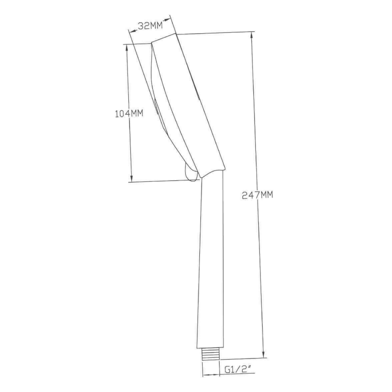 Ruční masážní sprcha, 5 režimů sprchování, průměr 110mm, ABS/chrom 1204-05