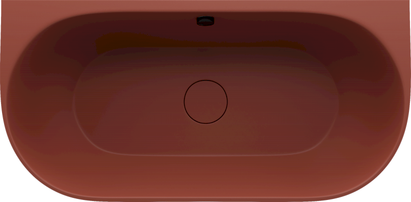 PAGODA nástěnná vana litý mramor 170x85x58cm, hnědá mat 72976.71