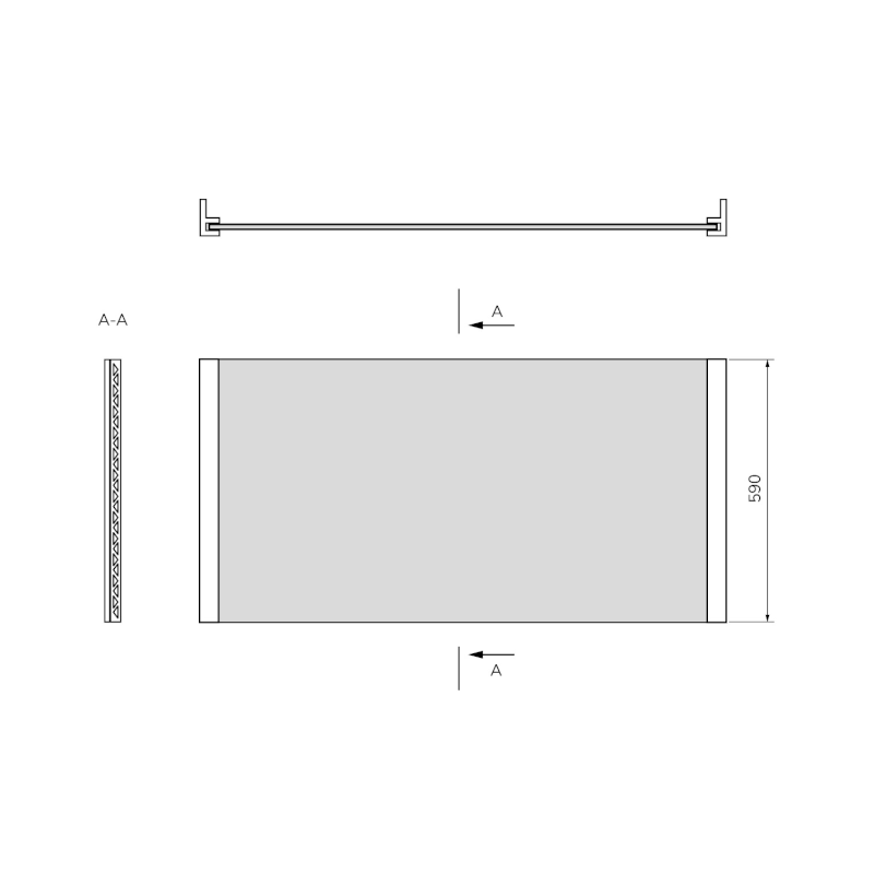 UNIVERSAL NIKA panel 140x59cm 35307