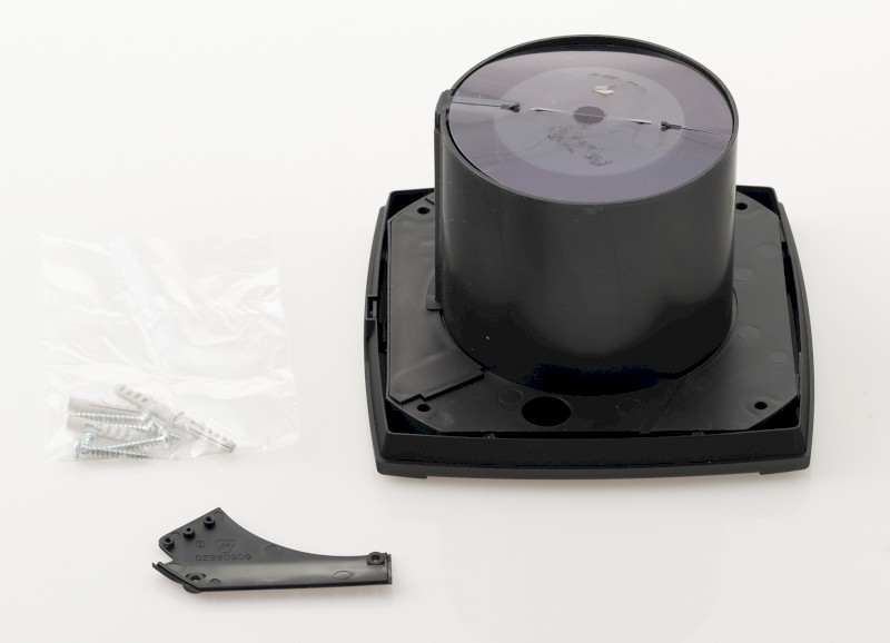 UC-10 TH koupelnový ventilátor axiální s automatem, 8W, potrubí 100mm, černá 01202200