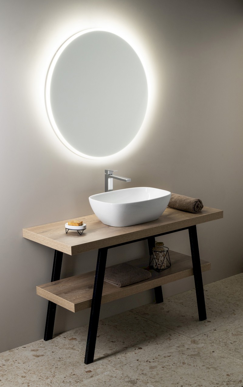 NUBES keramické umyvadlo na desku 50x35cm, bílá ExtraGlaze 978411