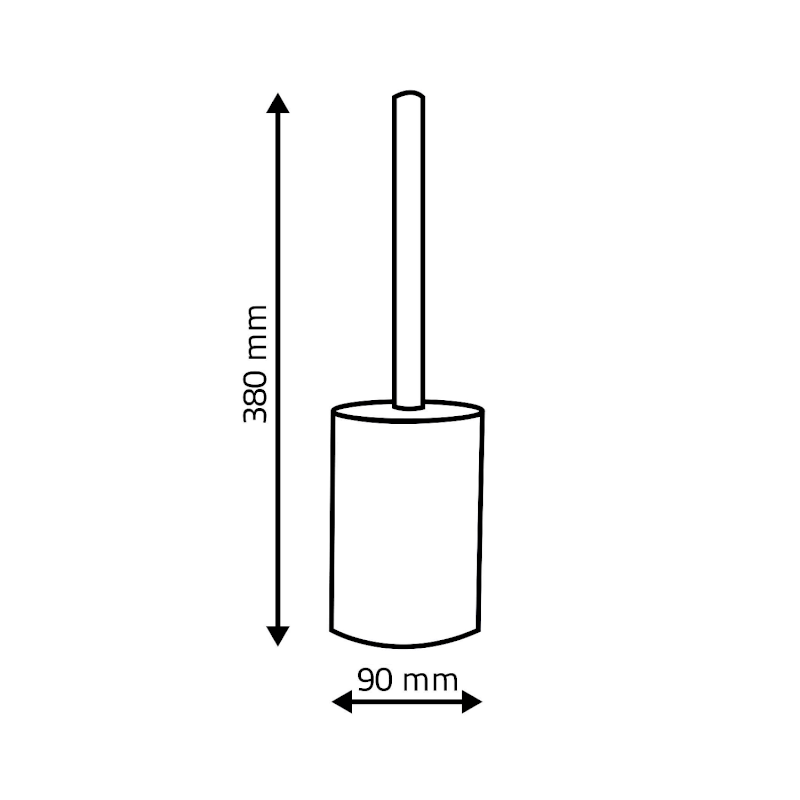 ROLLER WC štětka na postavení, béžová 2105409