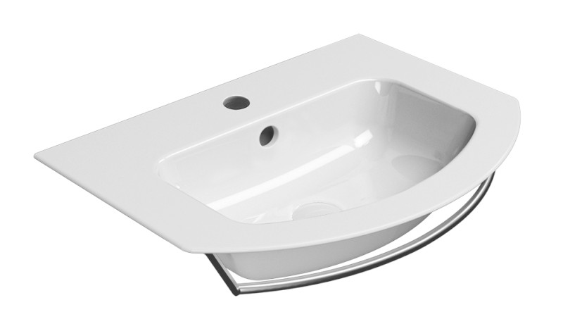 PURA čelní držák ručníků 62cm, chrom PAPR62