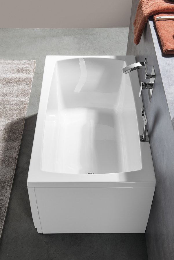 LILY obdélníková vana 120x70x39cm, bílá 25111