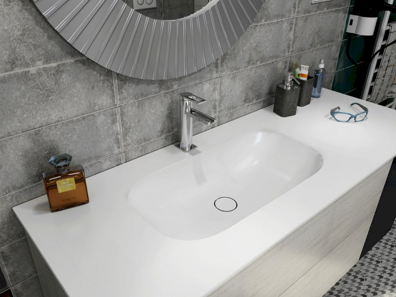 TREOS umyvadlová skříňka 110x53x50,5cm, bílá mat TS110-3131