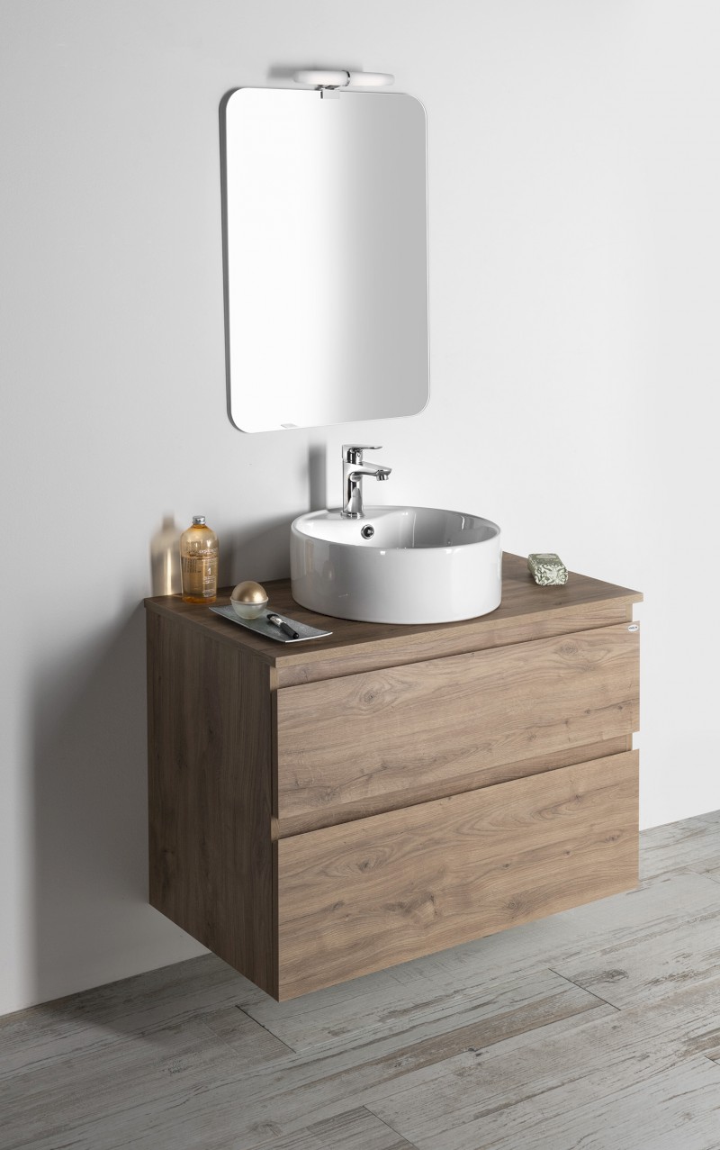 ALTAIR umyvadlová skříňka 77,5x60x45cm, dub emporio AI380