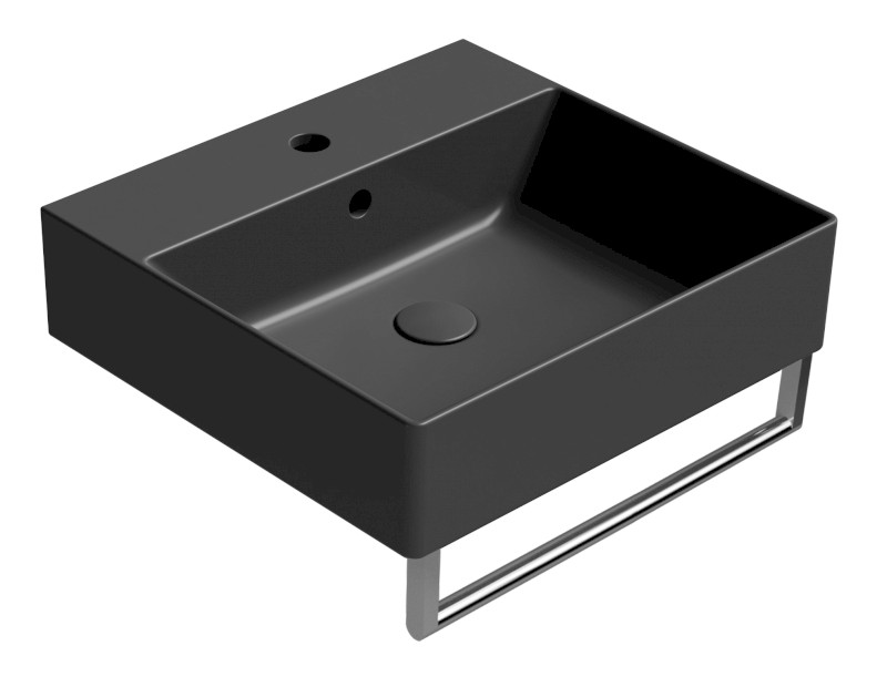 KUBE X keramické umyvadlo 50x47cm, černá mat 9430126