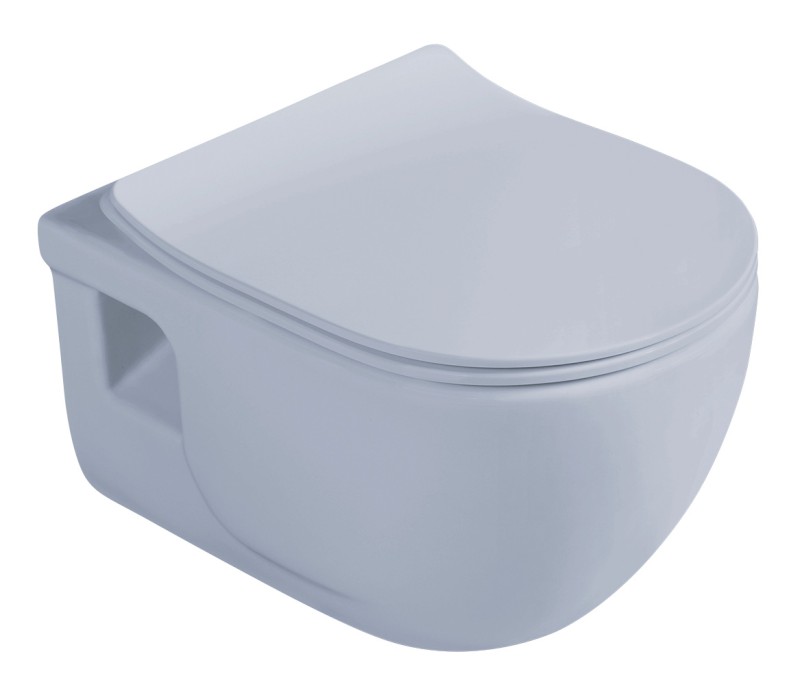 BRILLA WC sedátko, SLIM, Soft Close, světlá modrá mat 100787-107