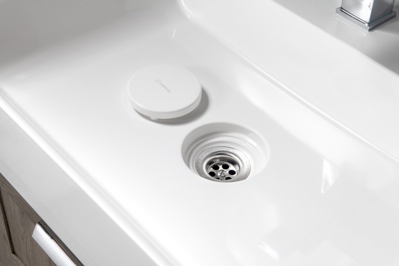 TWIG umyvadlo, litý mramor, 60x47cm, kryt výpusti, bílá TW060