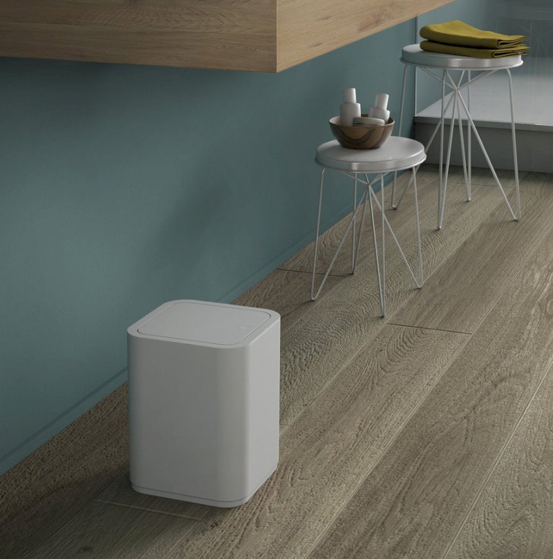 SEVENTY odpadkový koš výklopný, 8l, plast ABS, bílá 630922