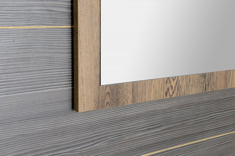 TREOS zrcadlo v rámu 110x50cm, dub Collingwood TS100-1919