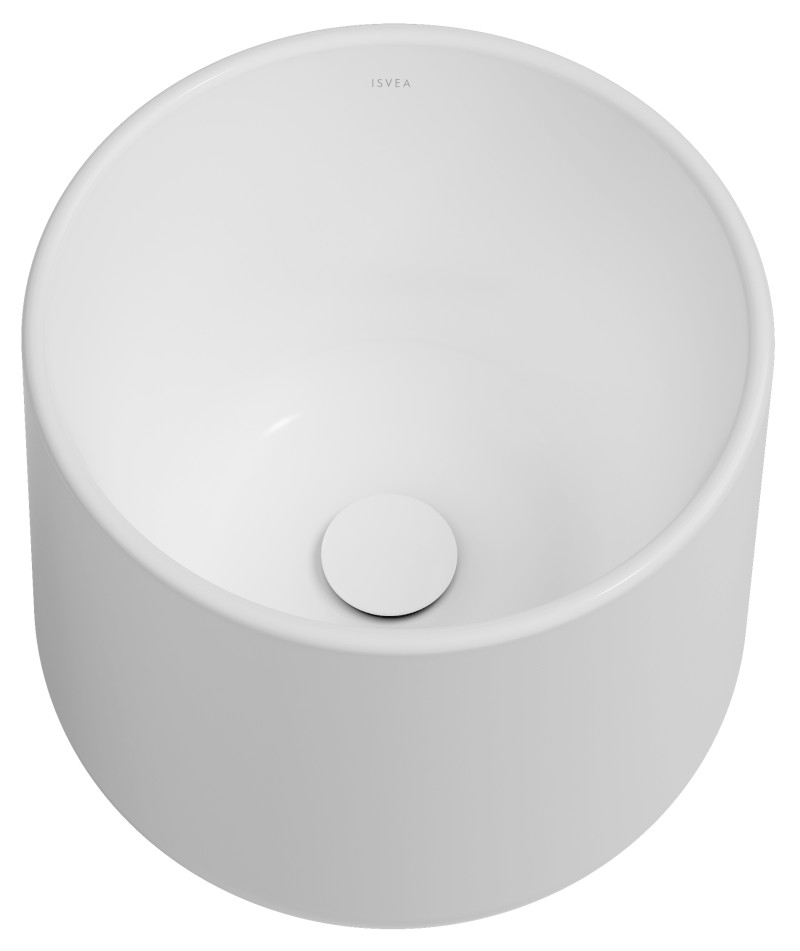 ALLEGRO keramické umyvadlo vysoké, průměr 42cm, bílá 10AL66042