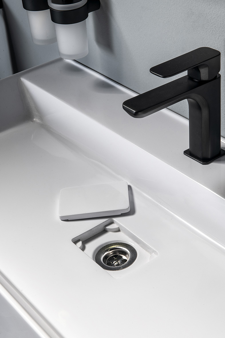 GODIVA umyvadlo, litý mramor, 83x44cm, bílá GU083L