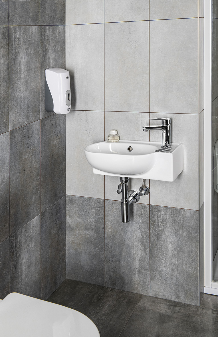 YUMO keramické umývátko rohové 45x28cm, bílá 3045