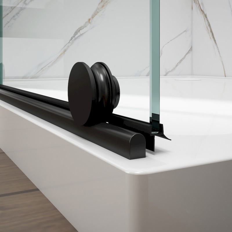 SPIRIT BLACK sprchové dveře 1200mm, čiré sklo GI1012B