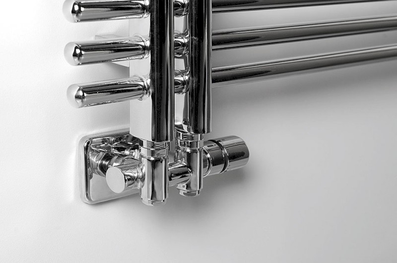 TWIN COMBI připojovací sada ventilů termostatická pro středové připojení, pravá, chrom CP5010S