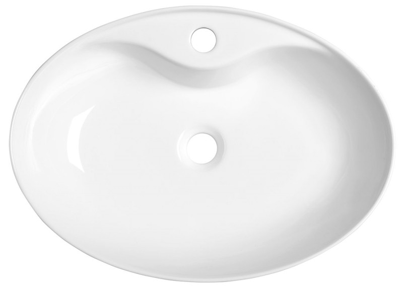 MARIANA keramické umyvadlo na desku, 58x41,5cm, bílá AR483