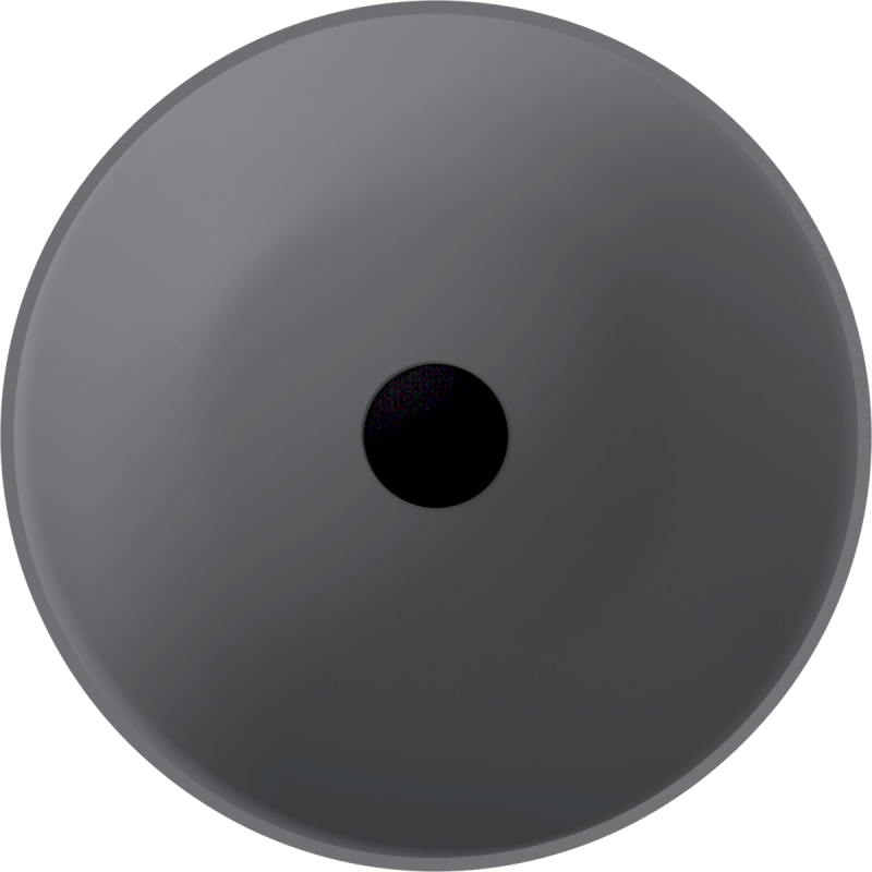 BANERA ROUND umyvadlo na desku, litý mramor, průměr 39cm, šedá mat 14337.31