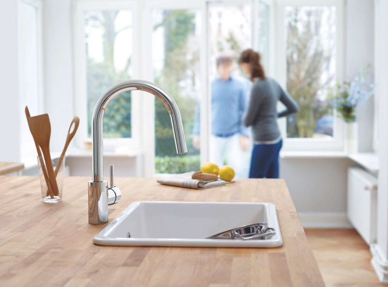 Concetto Dřezová baterie s výsuvnou sprškou, chrom GROHE 31483002