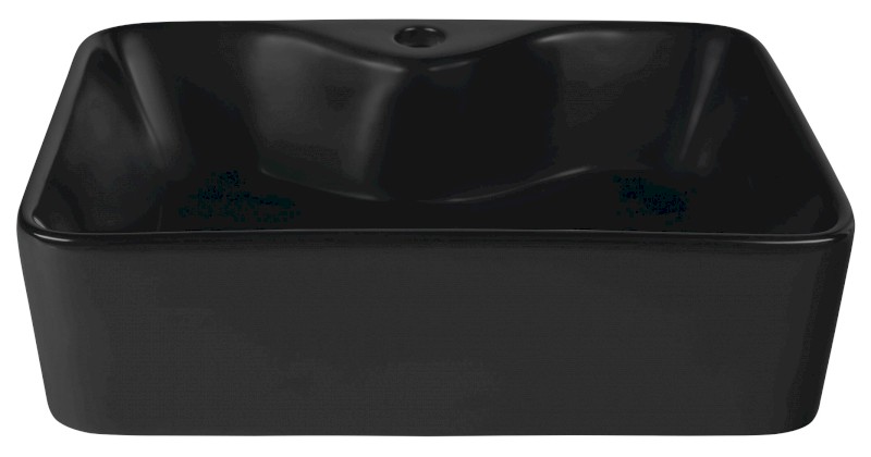 BALENA keramické umyvadlo na desku, 48x37cm, černá mat BH7013B