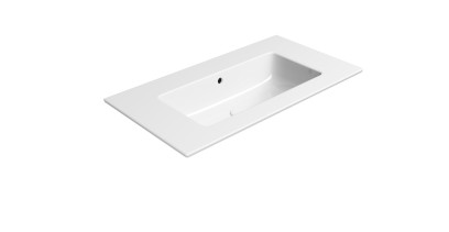 PURA keramické umyvadlo Slim 82x46cm, bez otvoru, bílá ExtraGlaze 8885011