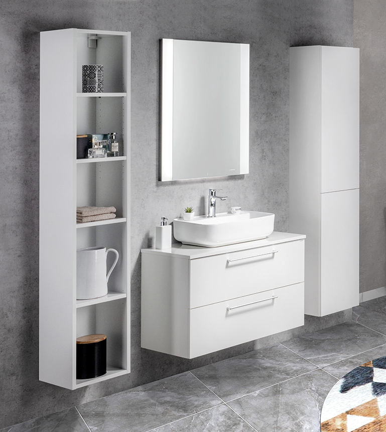 ESPACE otevřená policová skříňka 30x172x32cm, bílá ESC160-3030