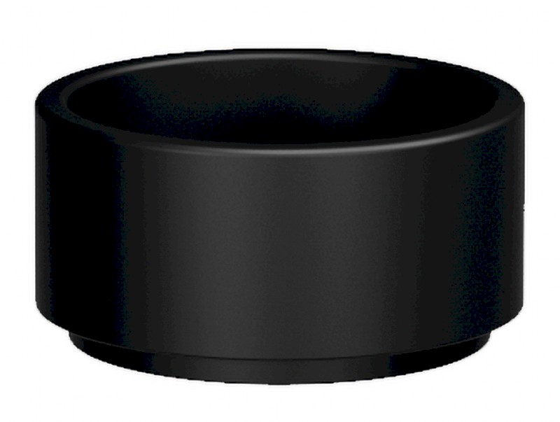 OKE keramické umyvadlo na desku, Ø 30cm, černá mat 554031