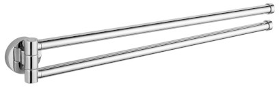 SAMBA dvojitý držák ručníků otočný 450mm, chrom SB121