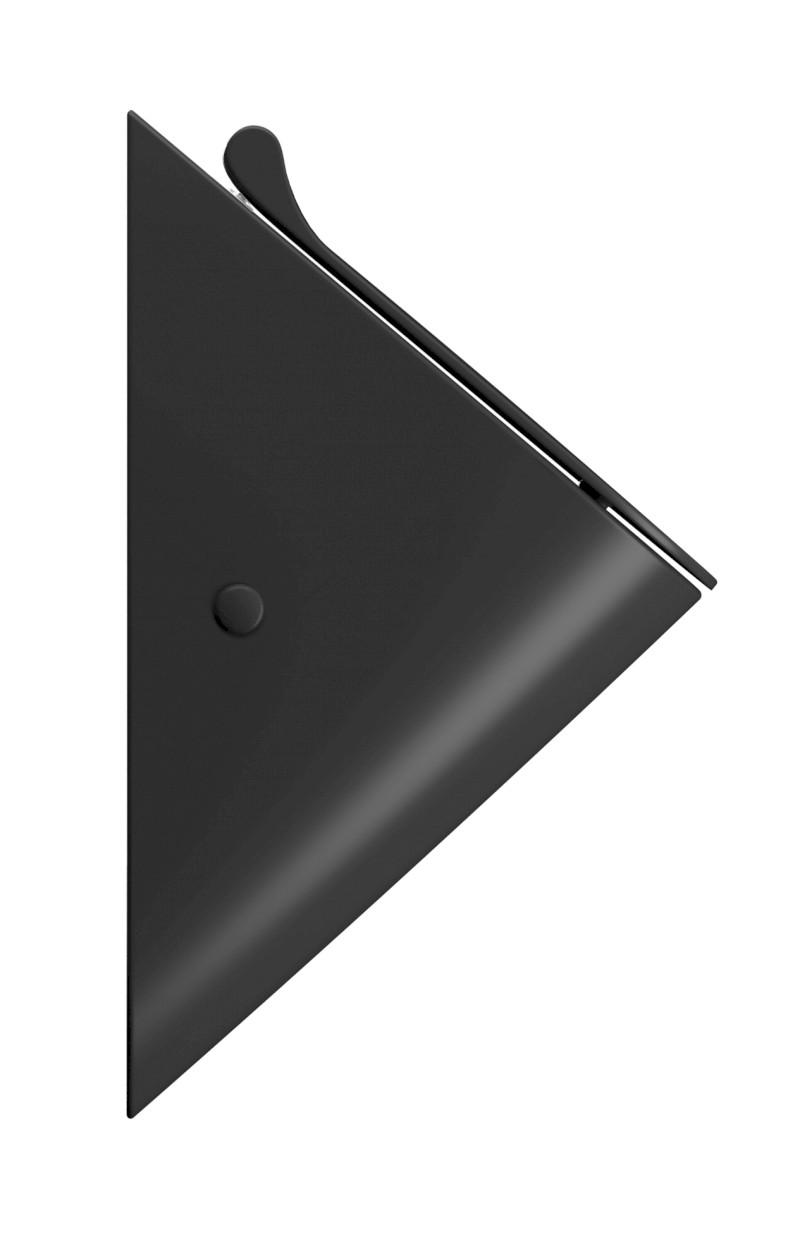 COMMUNITY urinál se zakrytým přívodem vody s otvory pro víko 31x54,5cm, černá mat 769626