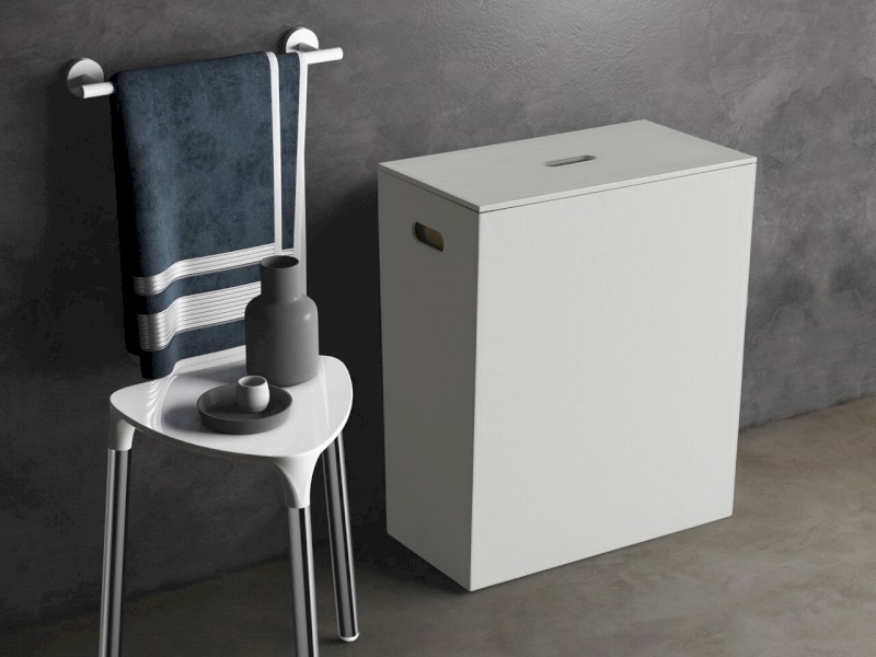 LUXURY koš na prádlo 49,5x61,8x29cm, bílá 103702