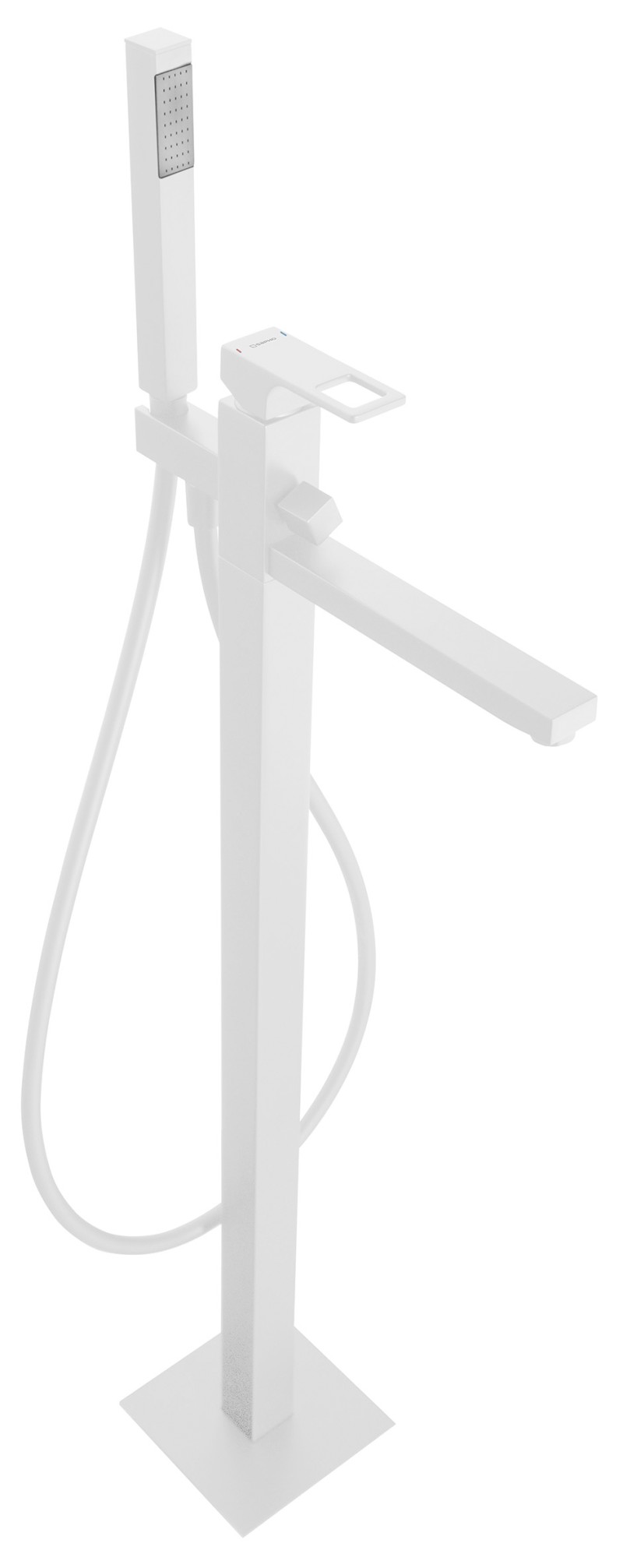 FORATA vanová baterie s připojením do podlahy, bílá mat FT021/14