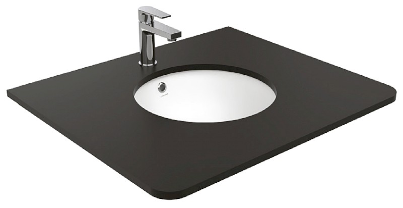 Keramické umyvadlo pod desku, 38x38cm, bílá MA037