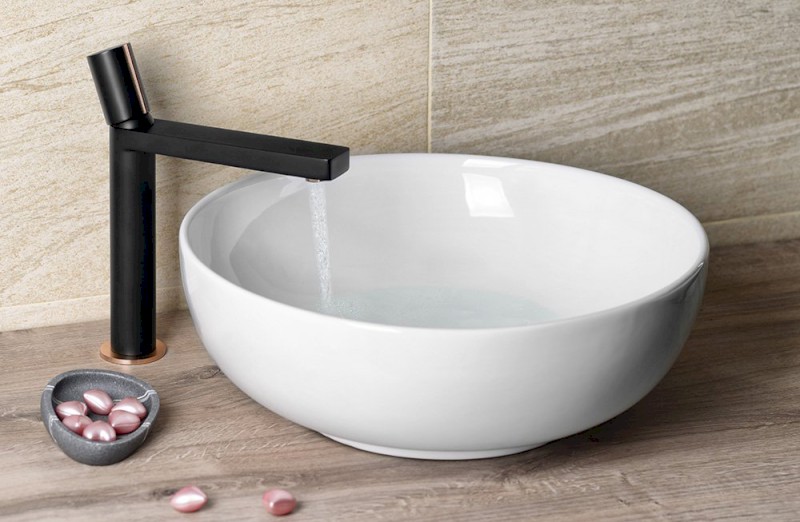 RONDANE keramické umyvadlo na desku Ø 41cm, bílá AR435